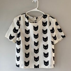 Black Cat Top
